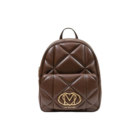 Love Moschino Brown Polyethylene Backpack braun