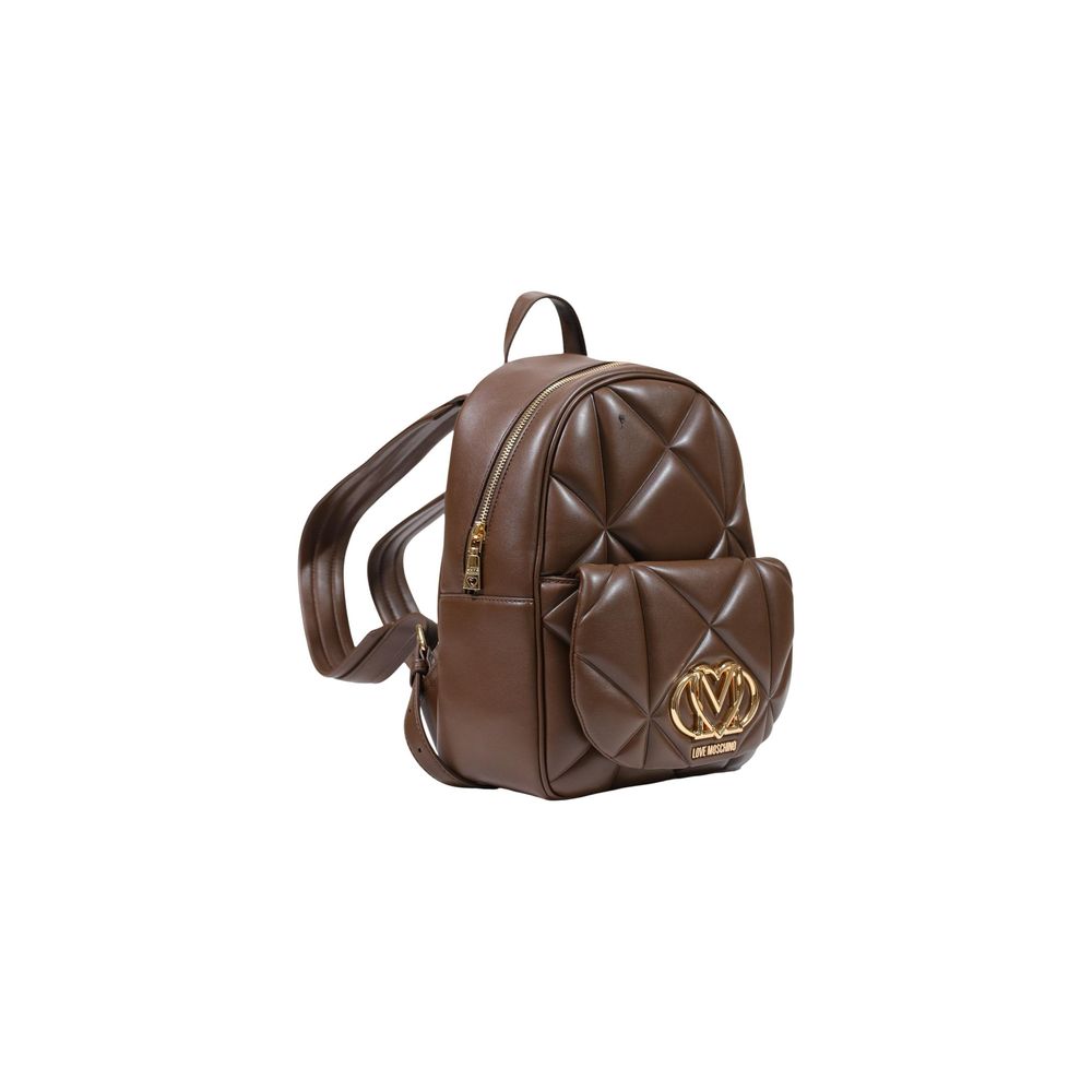 Love Moschino Brown Polyethylene Backpack braun