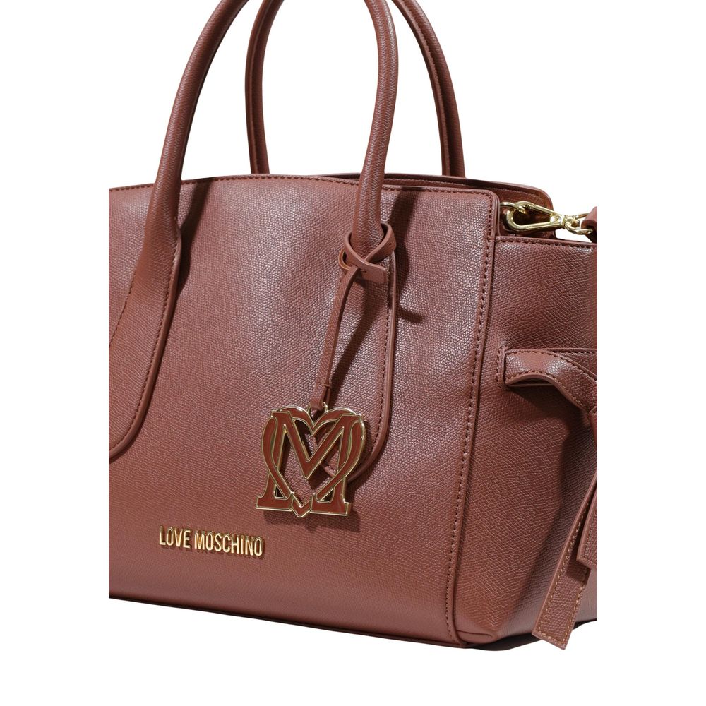 Love Moschino Brown Polyethylene Handbag braun