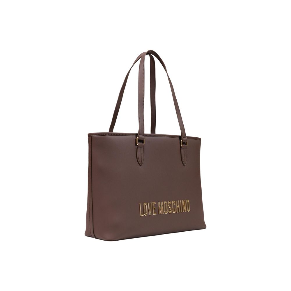 Love Moschino Brown Polyethylene Handbag braun