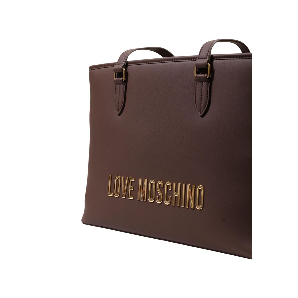 Love Moschino Brown Polyethylene Handbag braun