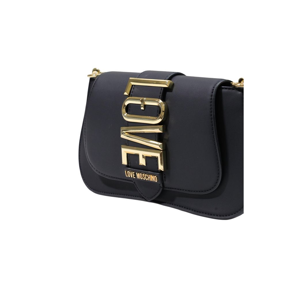 Love Moschino Black Polyethylene Handbag schwarz