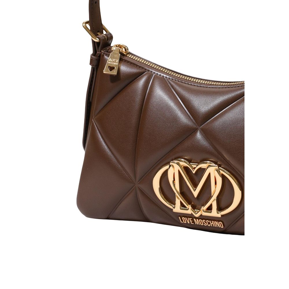 Love Moschino Brown Polyethylene Handbag braun