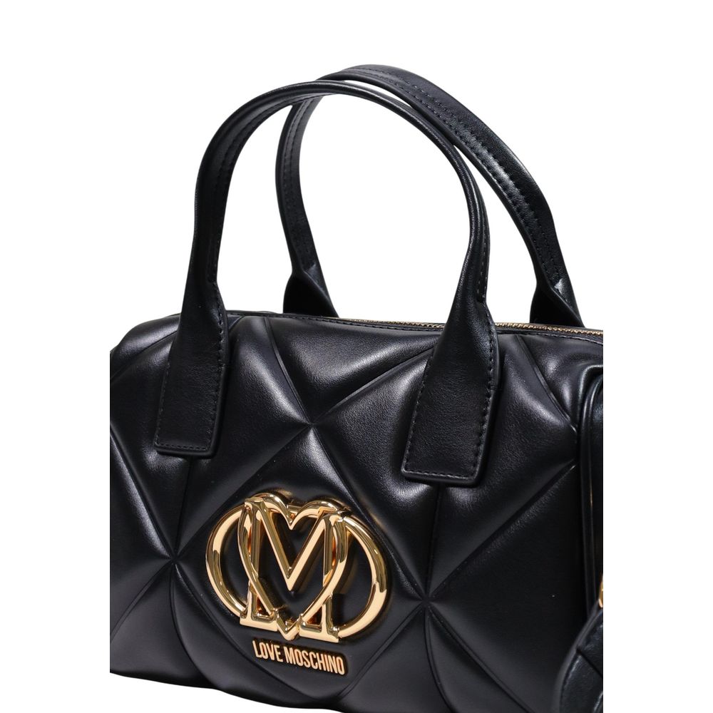 Love Moschino Black Office And Leisure Time, This Is A Must-Have Medium Handbag schwarz