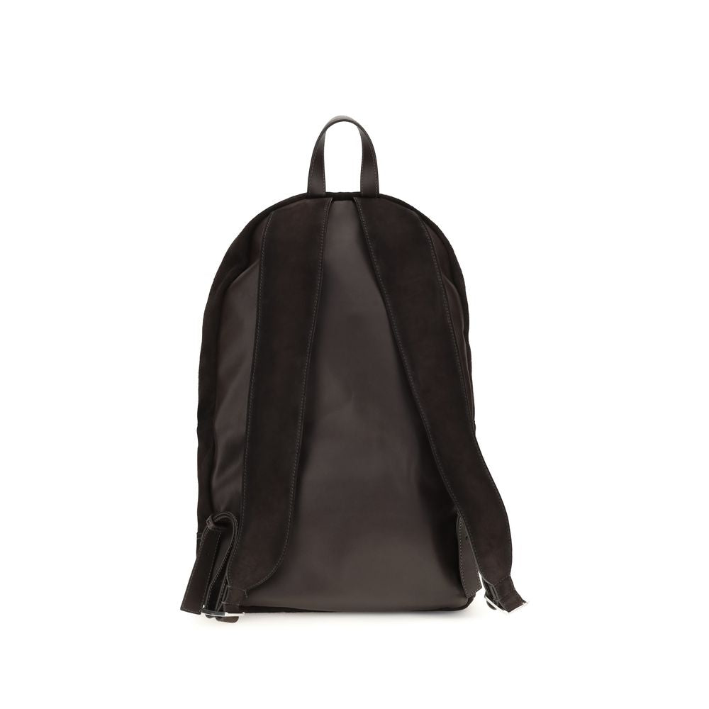 Santoni Brown Suede Backpack braun