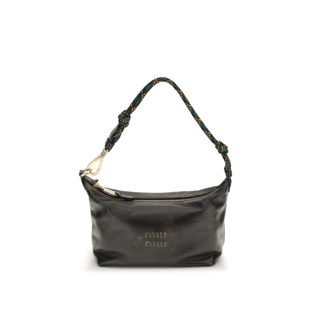 Miu Bicolor Leather Handbag multicolor