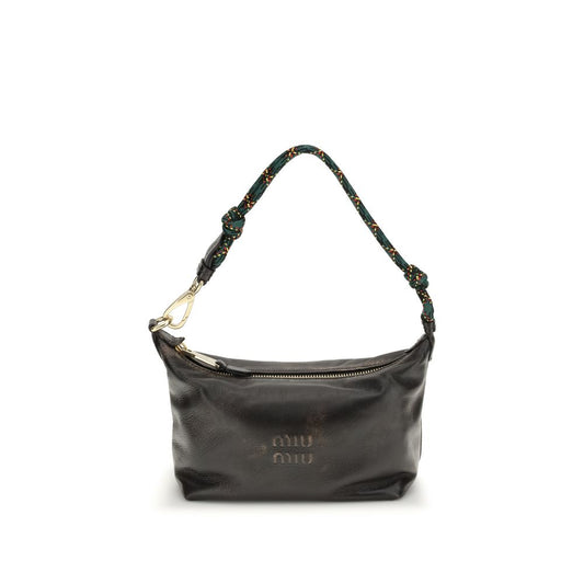 Miu Bicolor Leather Handbag multicolor