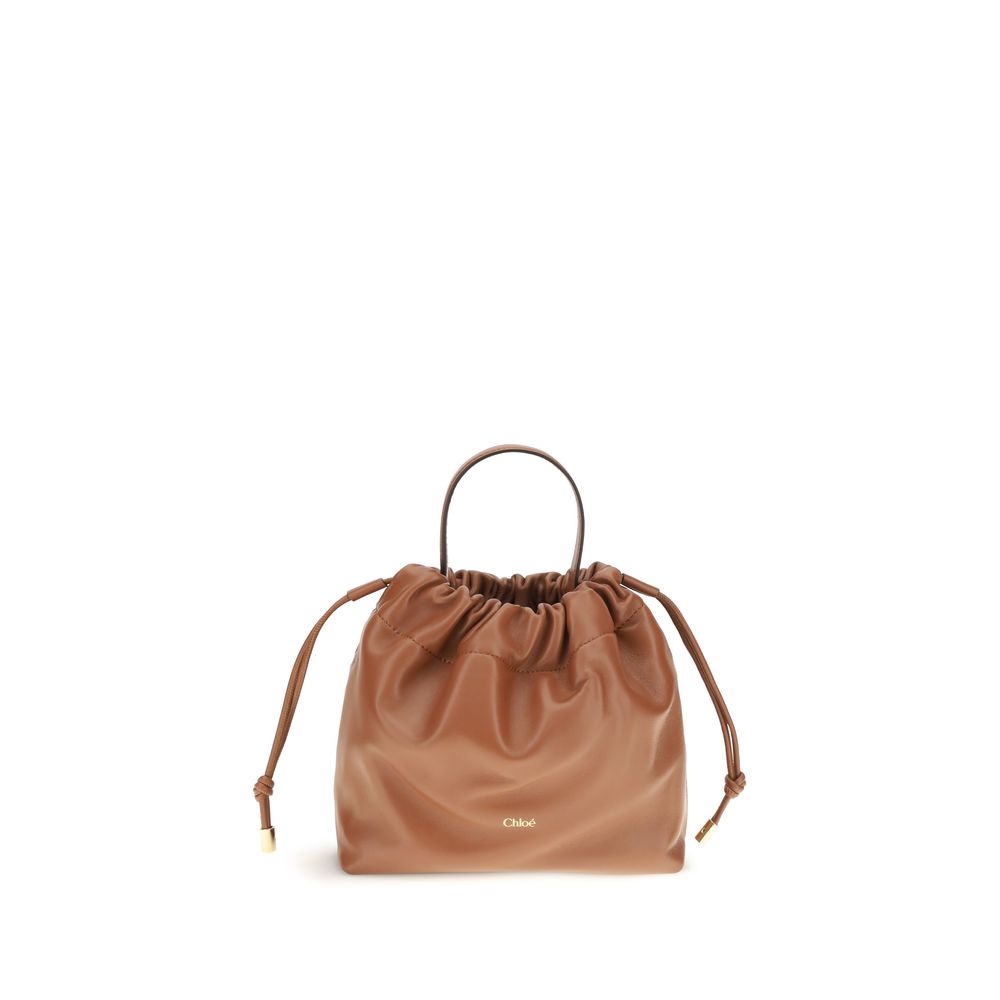 Chloé Brown Icons Leather Chain Shoulder Bag braun