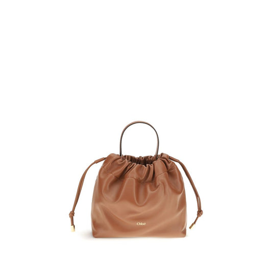 Chloé Brown Icons Leather Chain Shoulder Bag braun