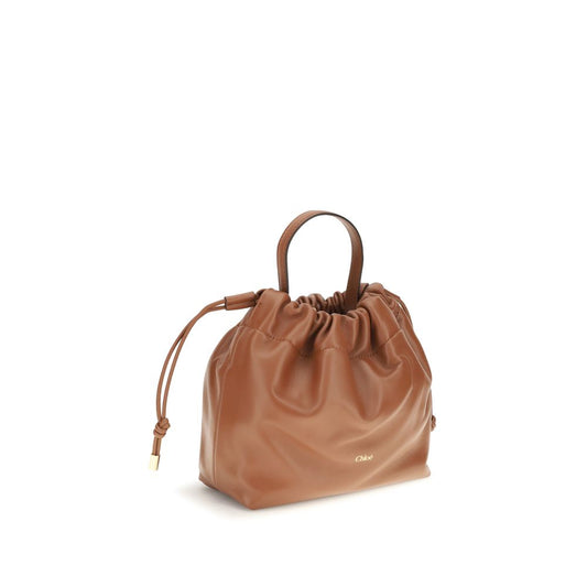 Chloé Brown Icons Leather Chain Shoulder Bag braun