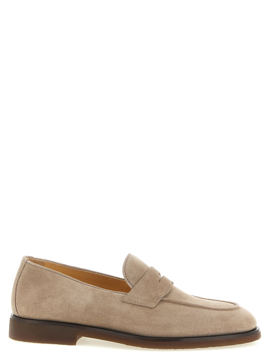 Brunello Cucinelli Gray 'Slip-On' Loafers grau