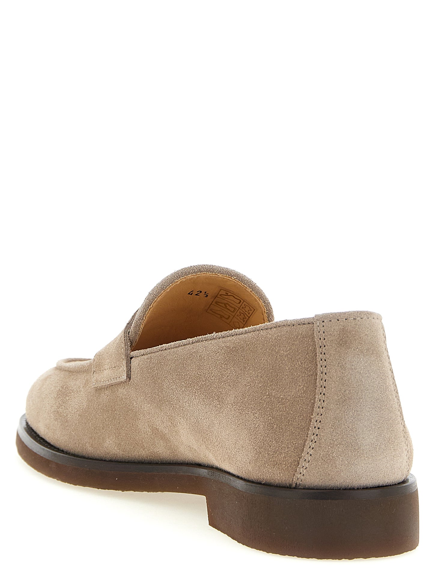 Brunello Cucinelli Gray 'Slip-On' Loafers grau