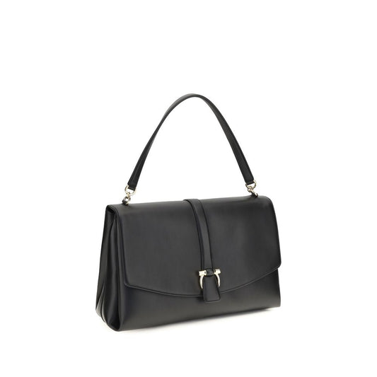 Ferragamo Black Large Mia Shoulder Bag schwarz