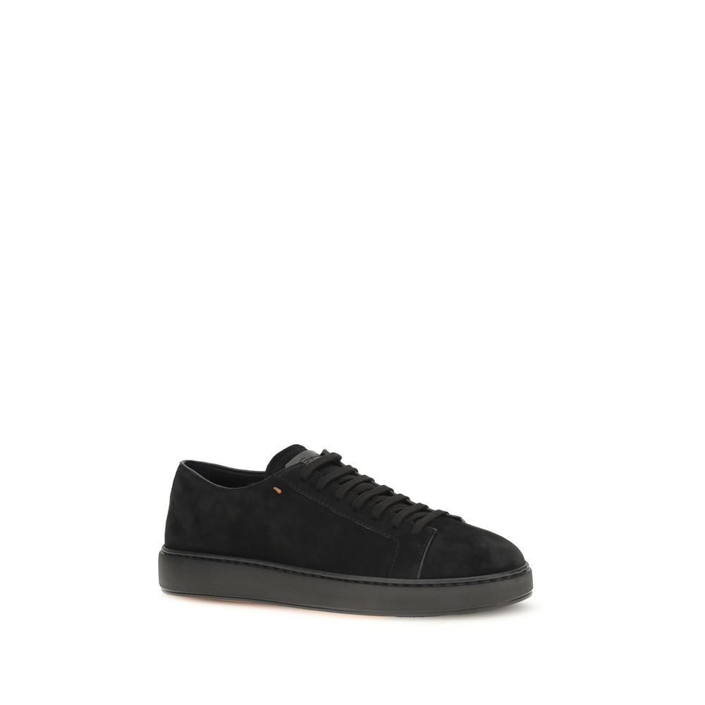 Santoni Black 'Low Top' Sneakers schwarz