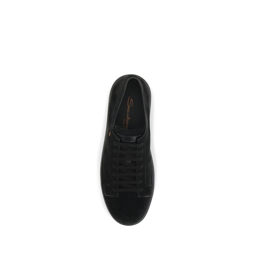 Santoni Black 'Low Top' Sneakers schwarz