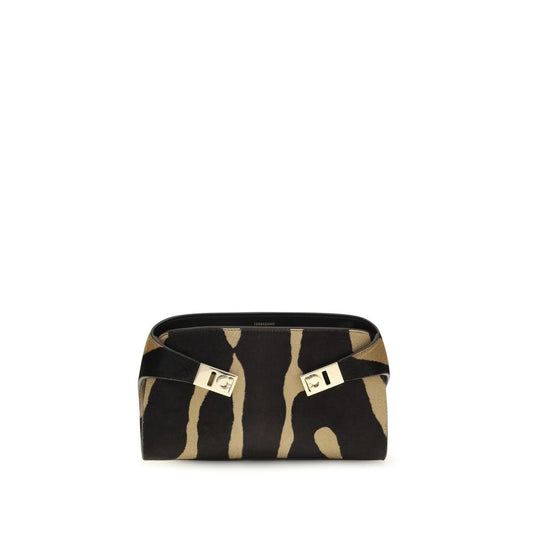 Ferragamo Brown Mini Hug Shoulder Bag braun