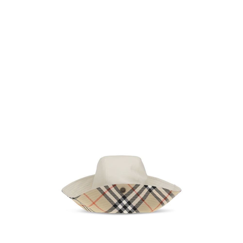 Burberry White 'Bucket' Hat weiss