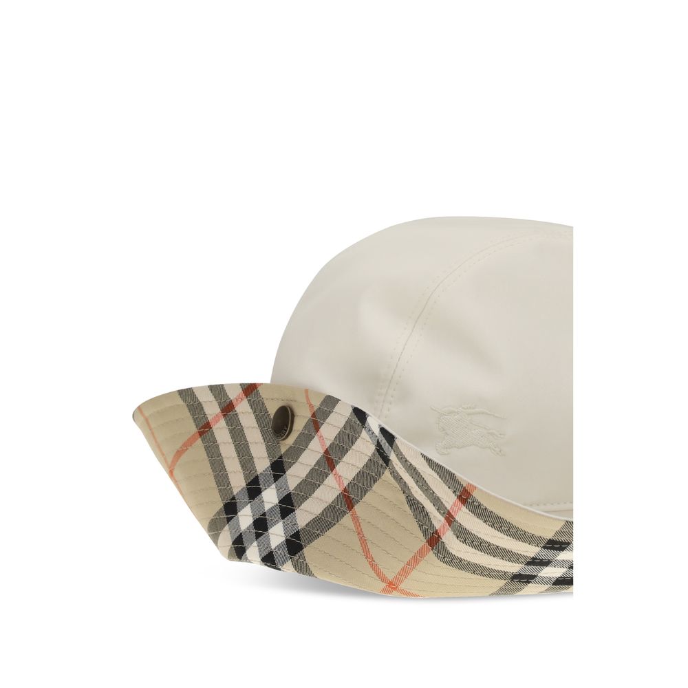 Burberry White 'Bucket' Hat weiss