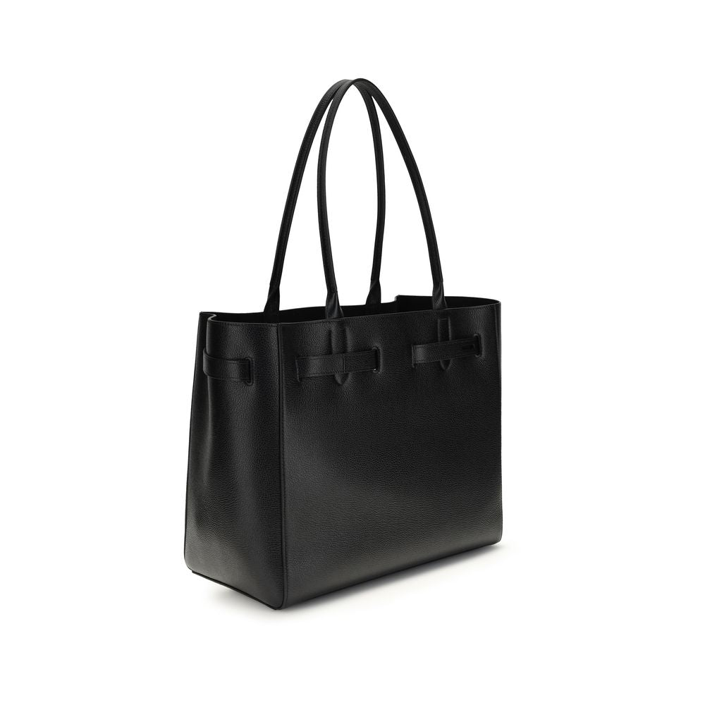 Tom Ford Black Calf Leather Bos Taurus Shoulder Bag Curated Luxury Accessories by Orvyn