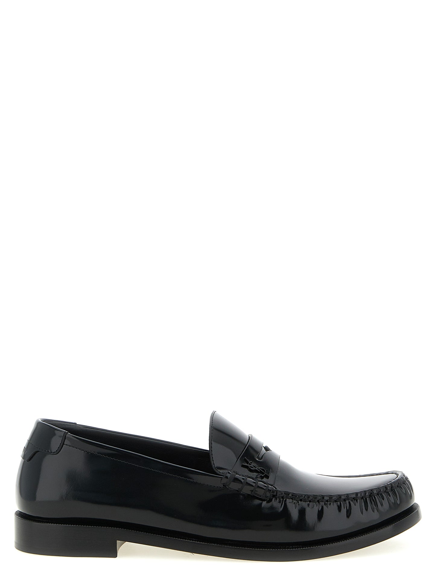 Saint Laurent Black 'Le Loafer' Loafers Curated Luxury Accessories by Orvyn