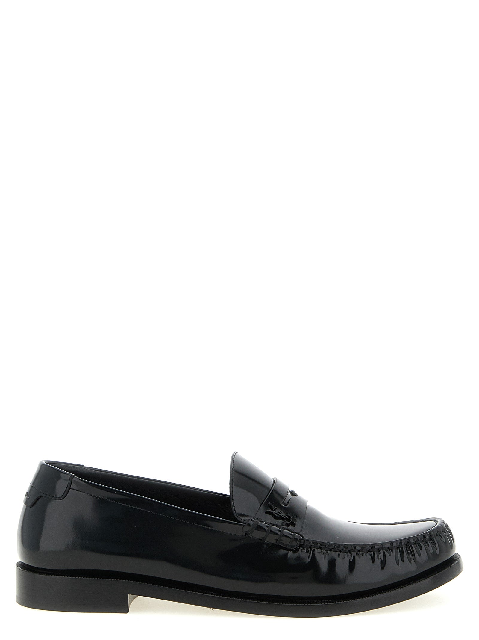 Saint Laurent Black 'Le Loafer' Loafers Curated Luxury Accessories by Orvyn