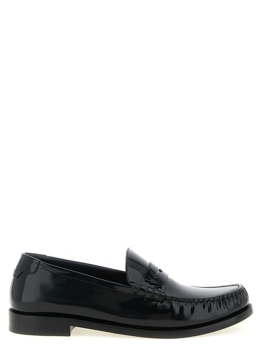 Saint Laurent Black 'Le Loafer' Loafers Curated Luxury Accessories by Orvyn