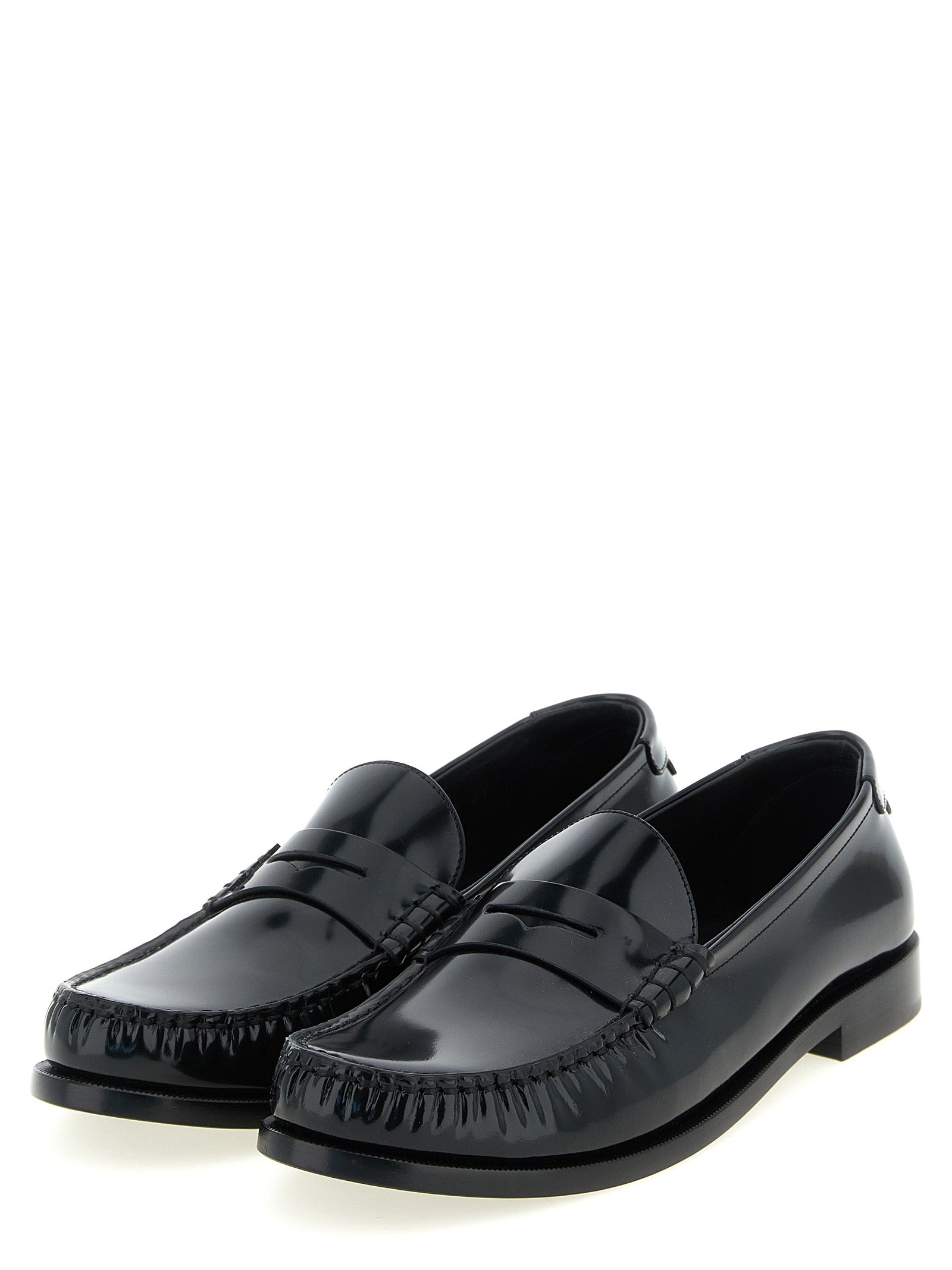 Saint Laurent Black 'Le Loafer' Loafers Curated Luxury Accessories by Orvyn