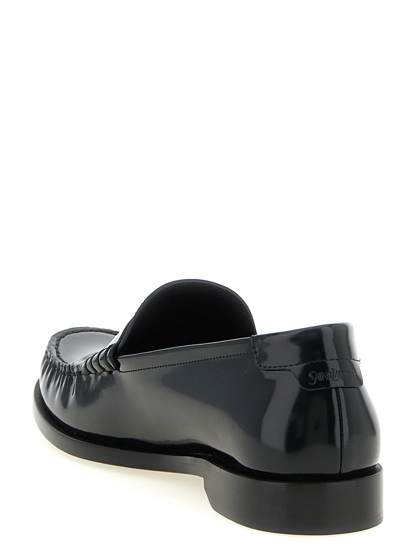 Saint Laurent Black 'Le Loafer' Loafers Curated Luxury Accessories by Orvyn