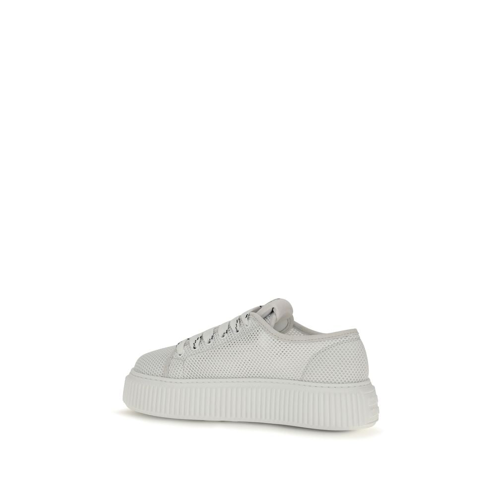 Miu White 'Platform' Mini Sneakers weiss