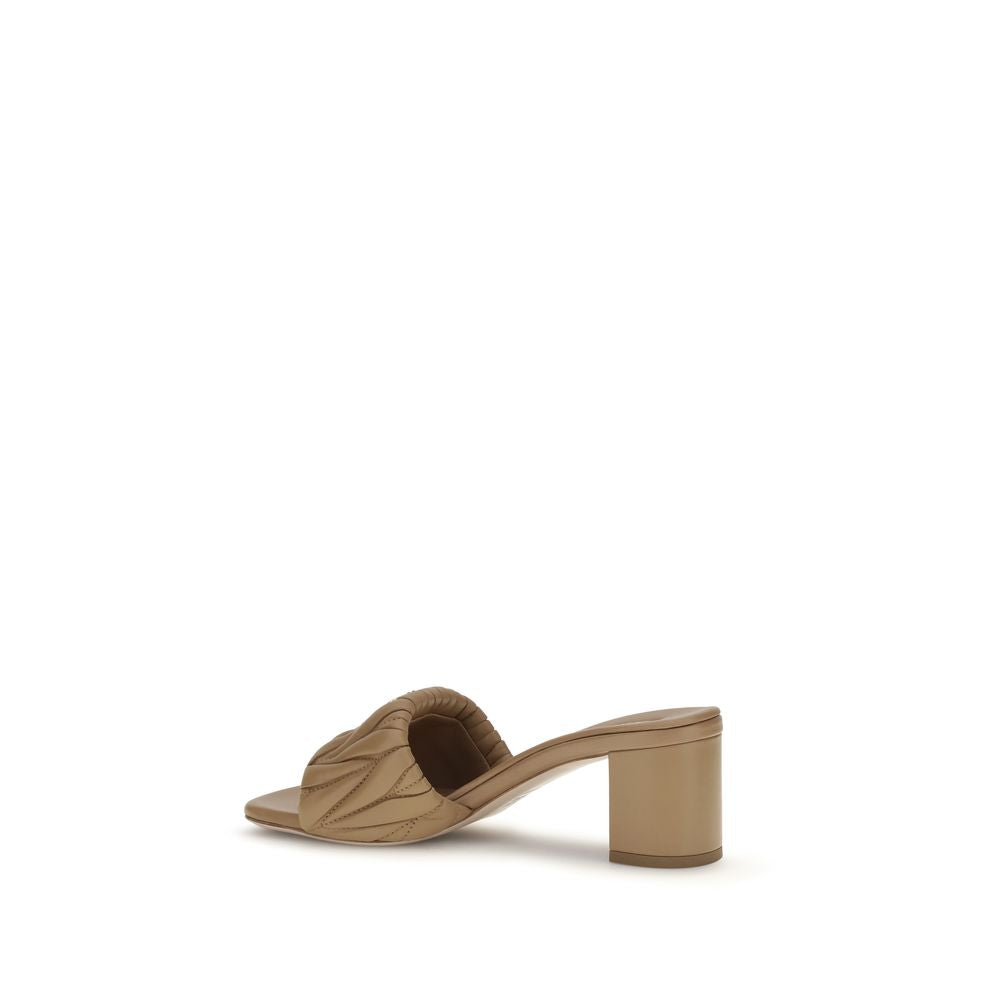 Miu Beige 'Platform' Sandals