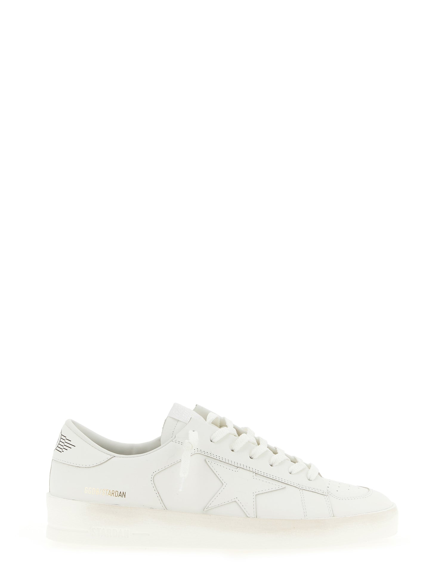 Golden Goose White Cowhide Low Top Sneakers weiss