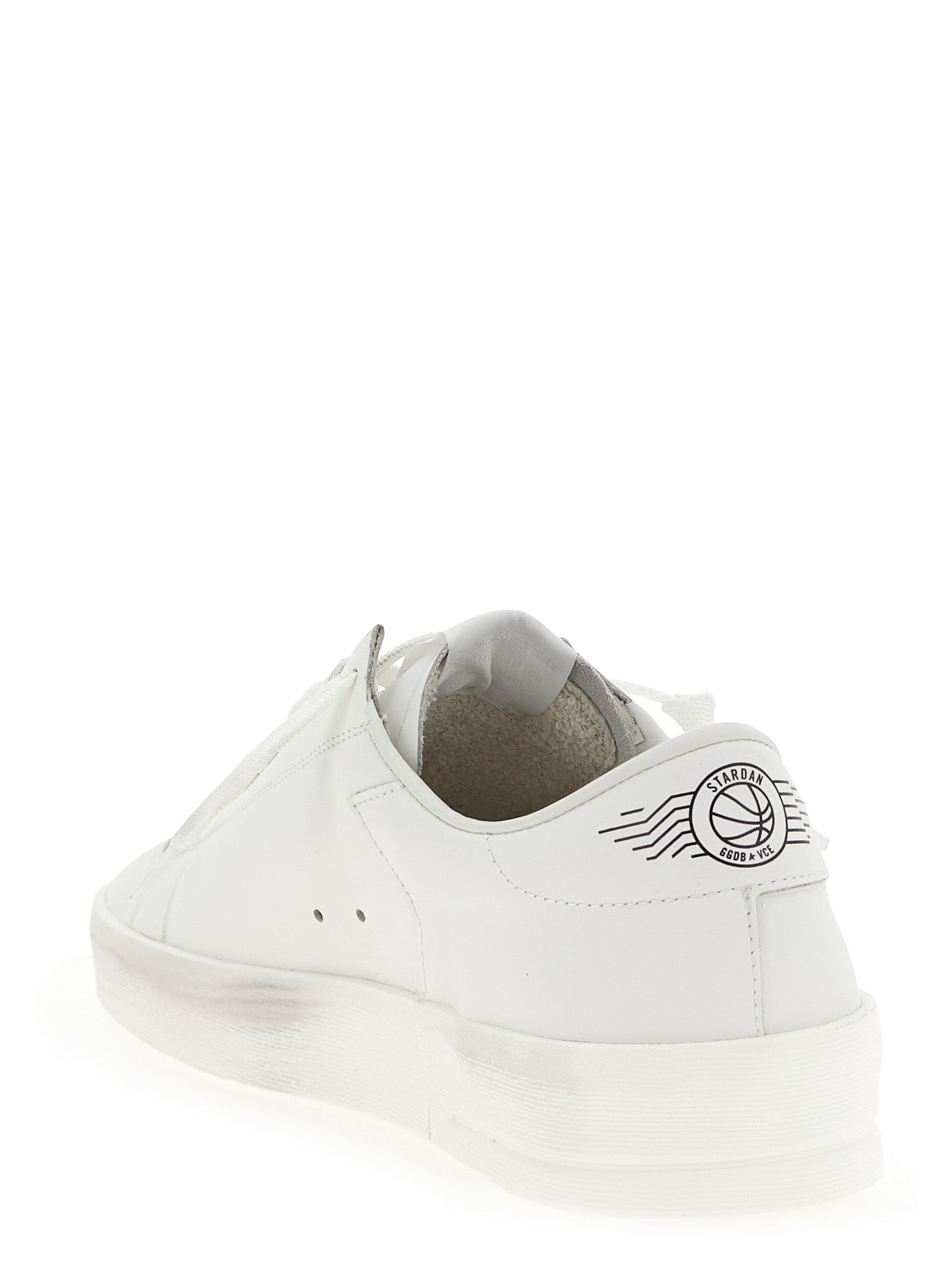 Golden Goose White Cowhide Low Top Sneakers weiss