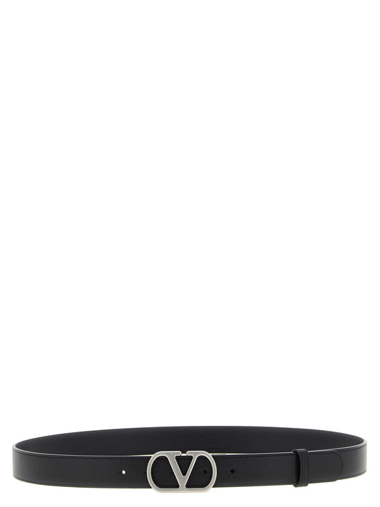 Valentino Garavani Black Regular Belt schwarz
