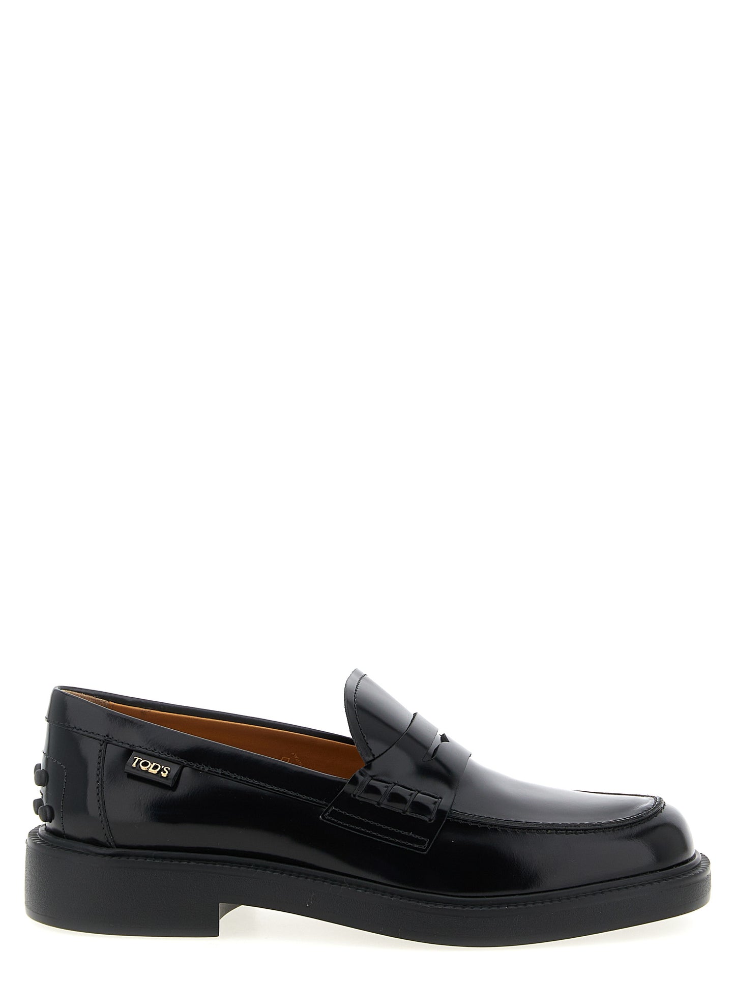 Tod's Black 'Gomma 20L' Mini Loafers schwarz