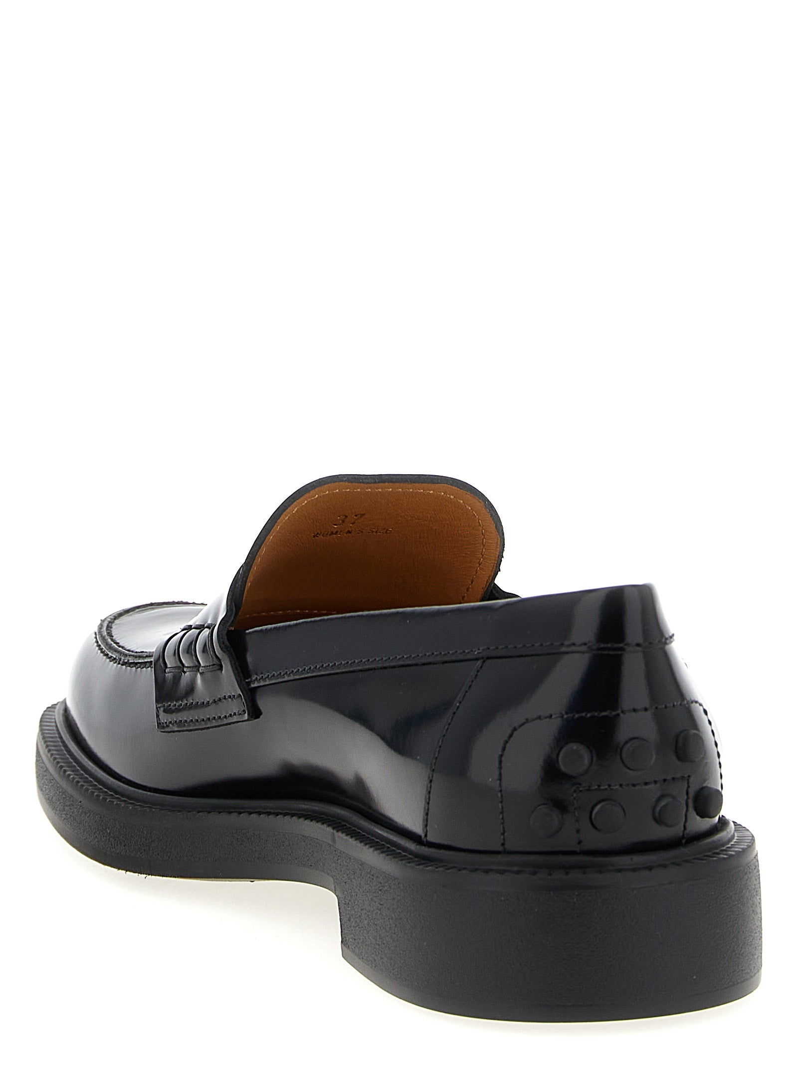 Tod's Black 'Gomma 20L' Mini Loafers schwarz