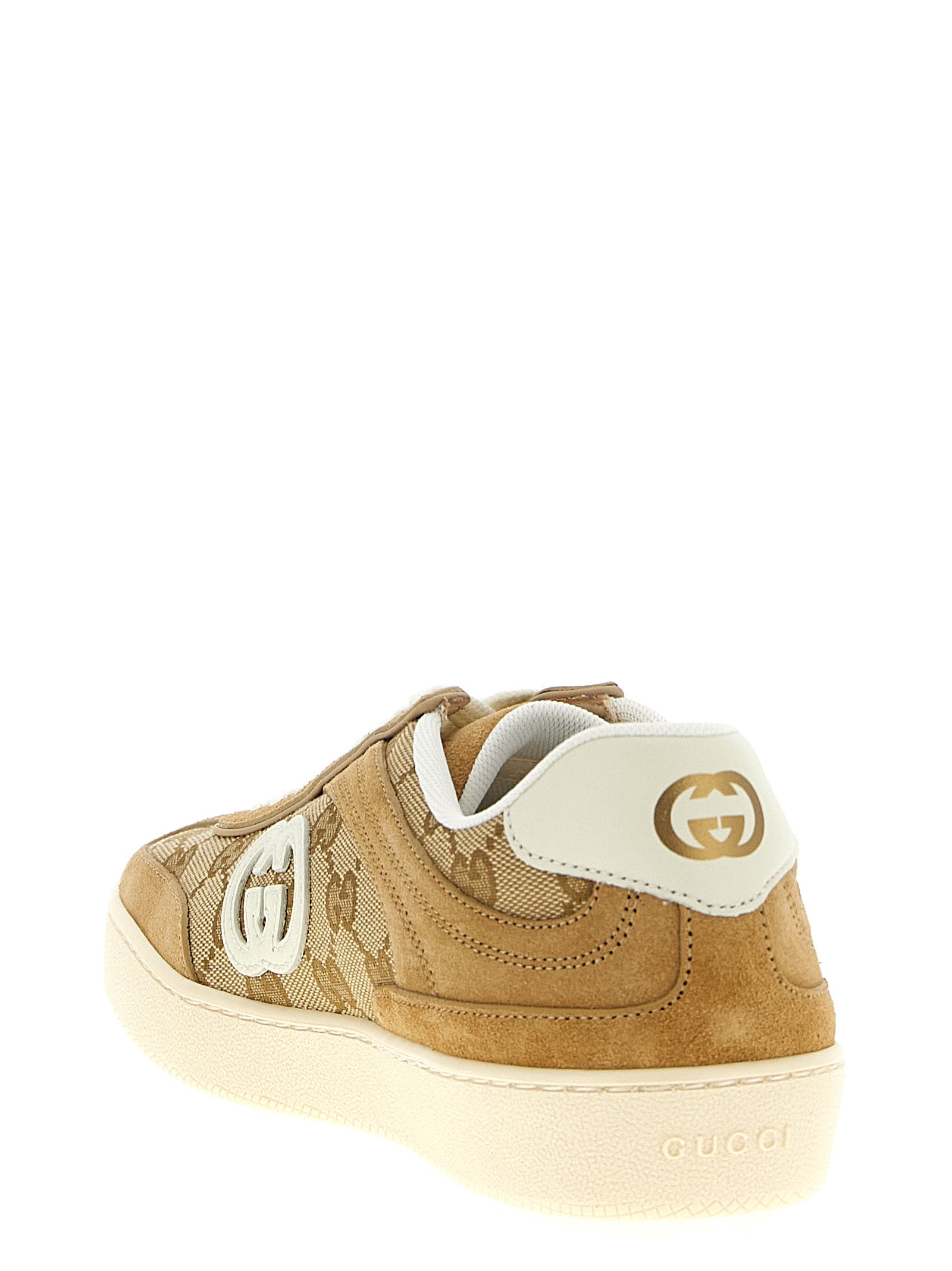 Gucci Beige 'G75' Sneakers