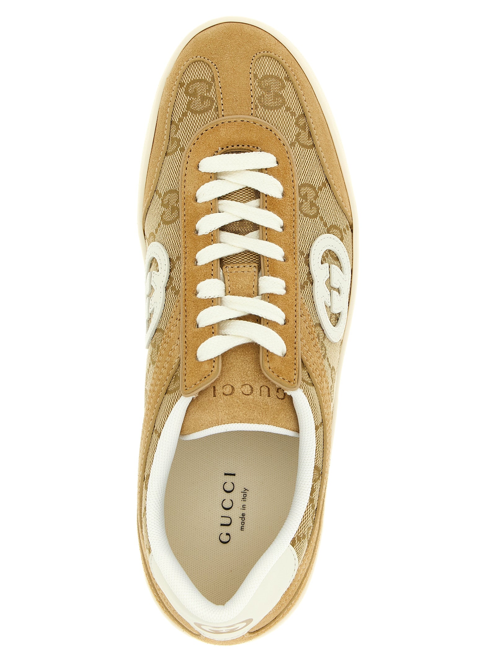 Gucci Beige 'G75' Sneakers