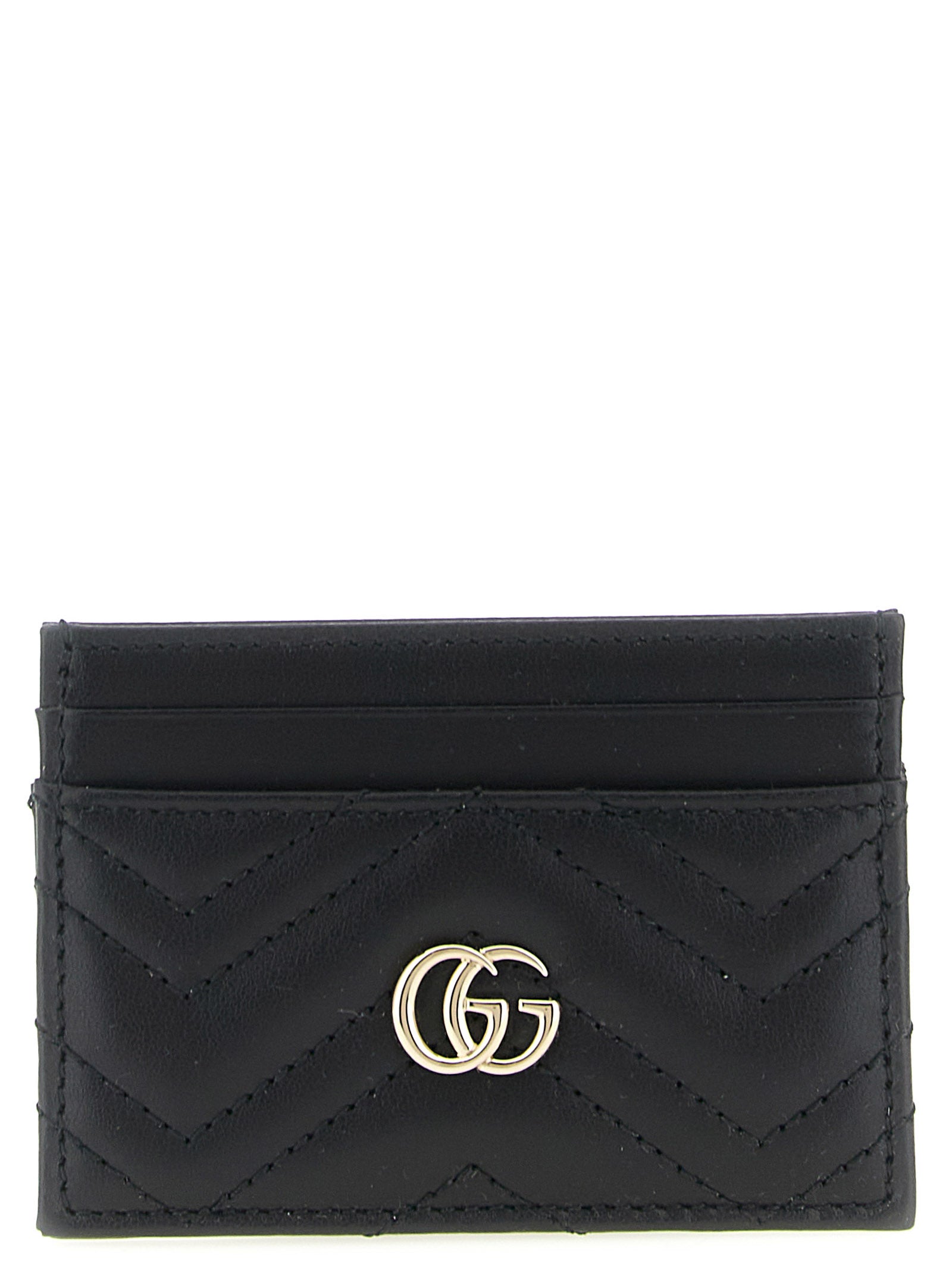 Gucci Black 'Doppia G' Card Holder schwarz