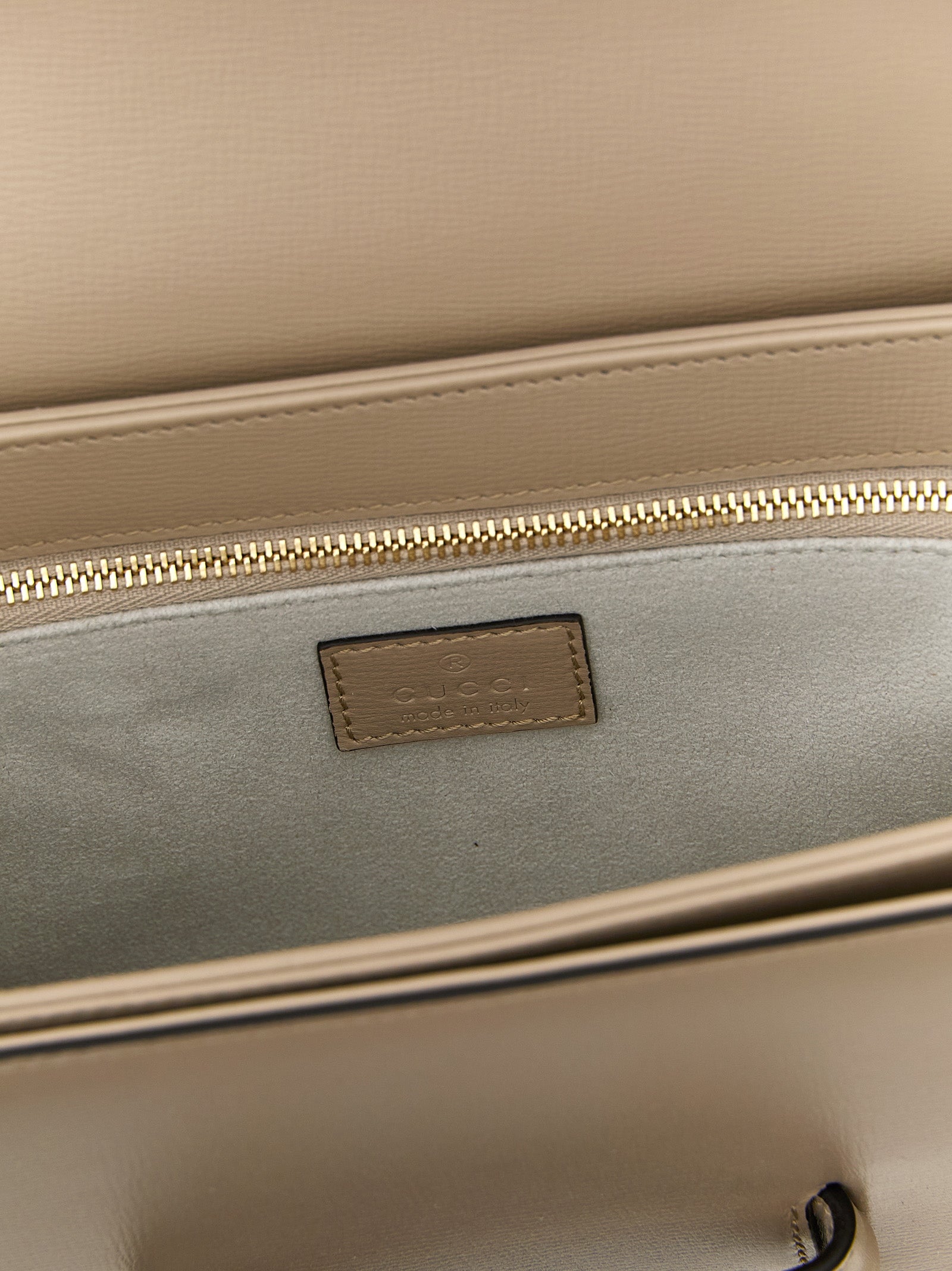 Gucci Beige 'Morsetto' Medium Shoulder Bag