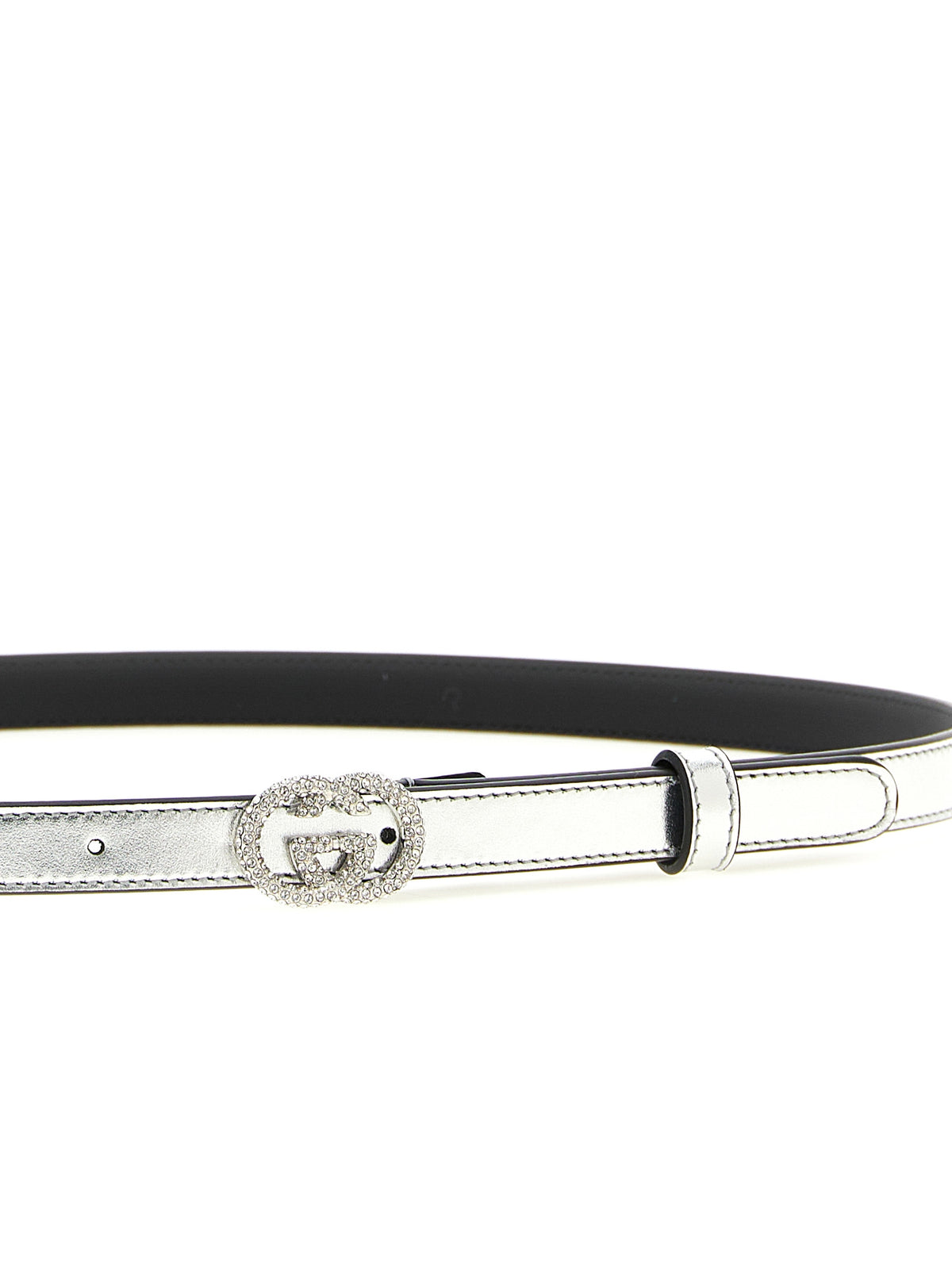 Gucci Silver 'Incrocio GG' Belt