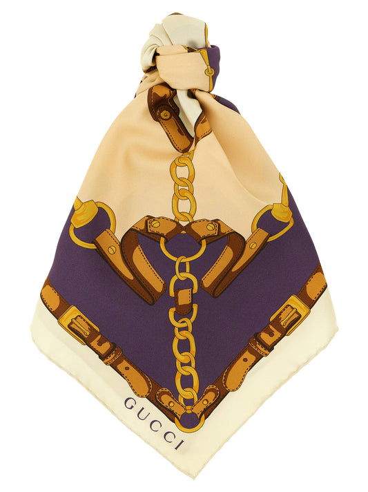 Gucci Beige 'Morsetto' Scarf