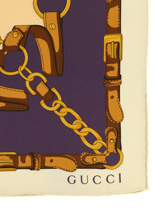 Gucci Beige 'Morsetto' Scarf