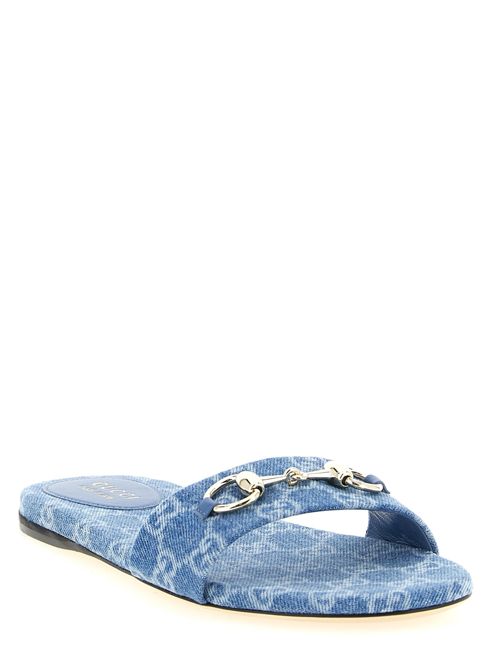 Gucci Blue 'Morsetto' Slides blau