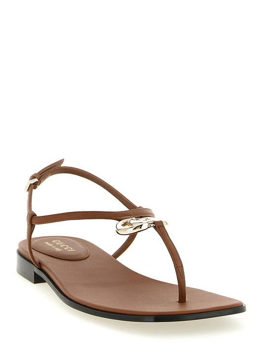 Gucci Brown 'Lifford' Sandals braun