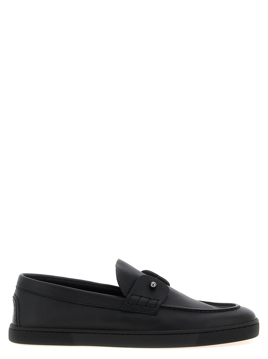 Christian Louboutin Black 'Chambeliboat' Loafers schwarz