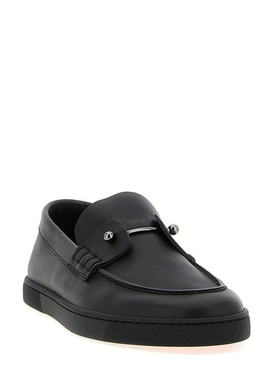Christian Louboutin Black 'Chambeliboat' Loafers schwarz