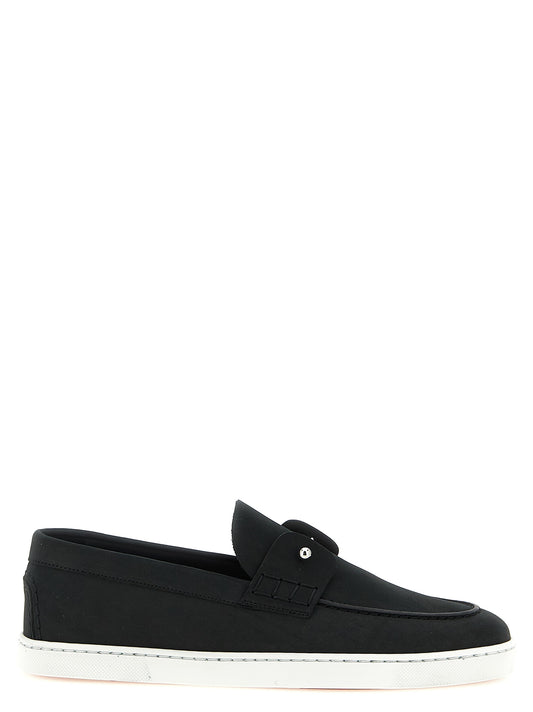 Christian Louboutin Black 'Chambeliboat' Loafers schwarz
