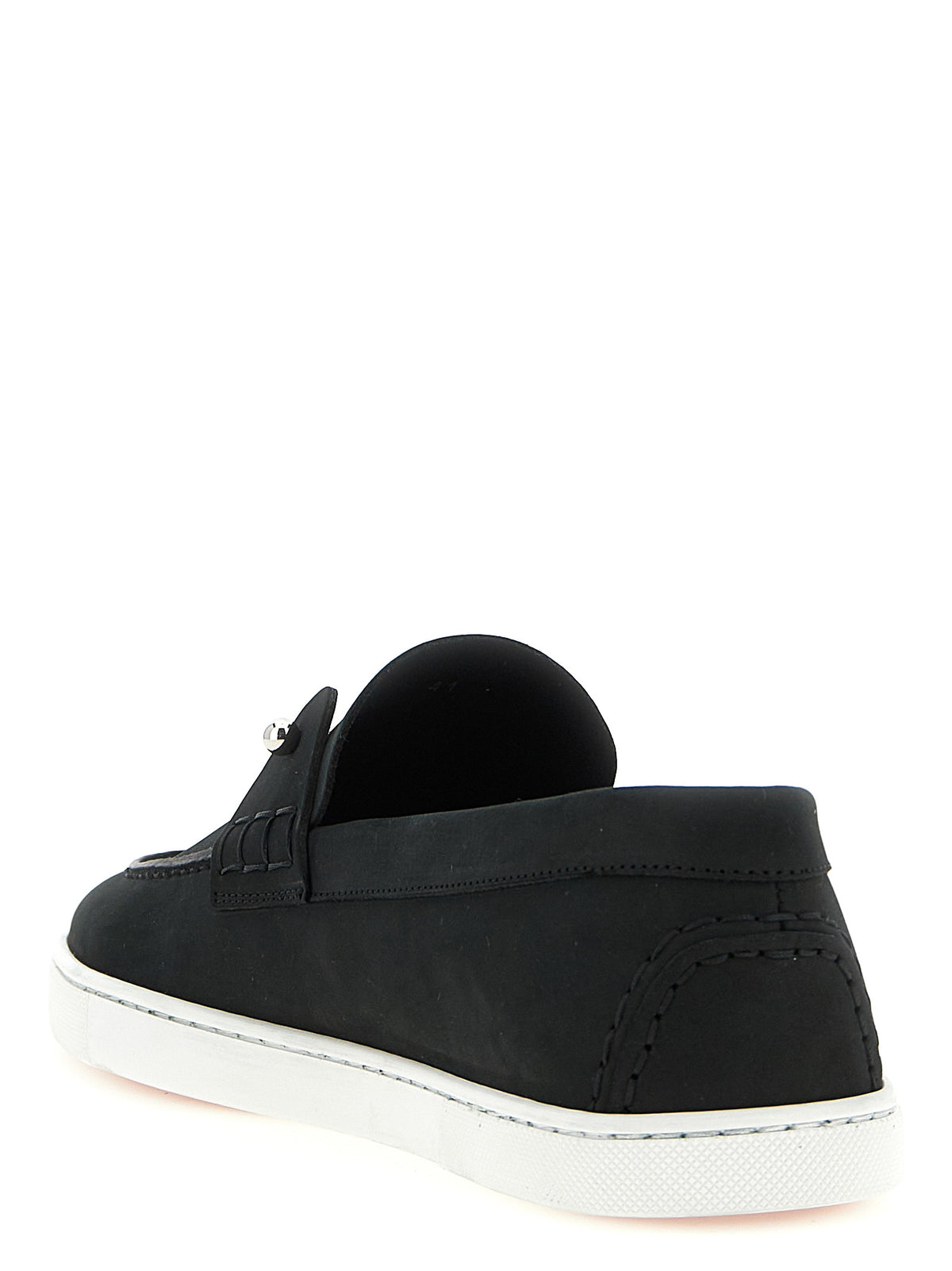 Christian Louboutin Black 'Chambeliboat' Loafers schwarz