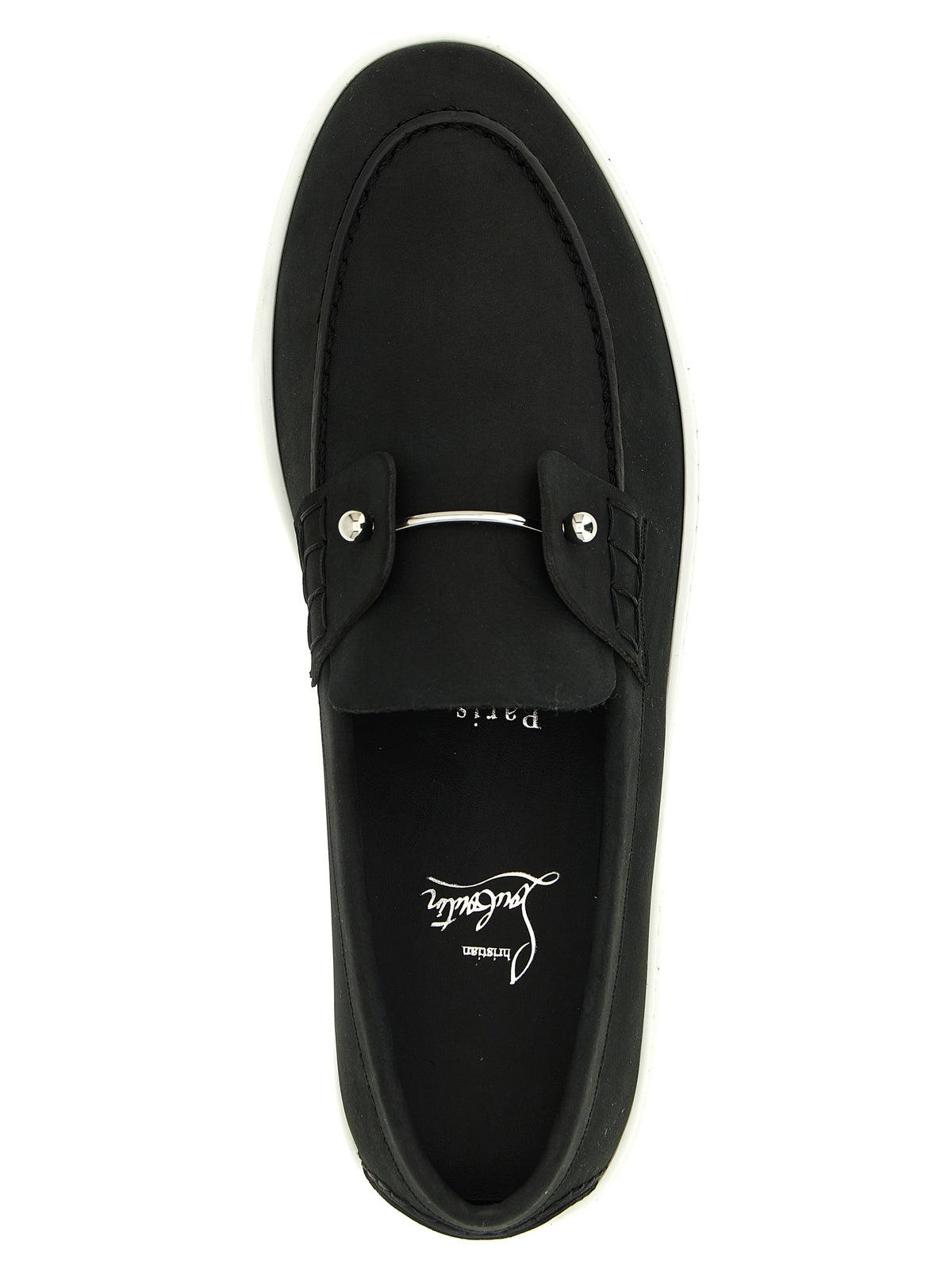 Christian Louboutin Black 'Chambeliboat' Loafers schwarz