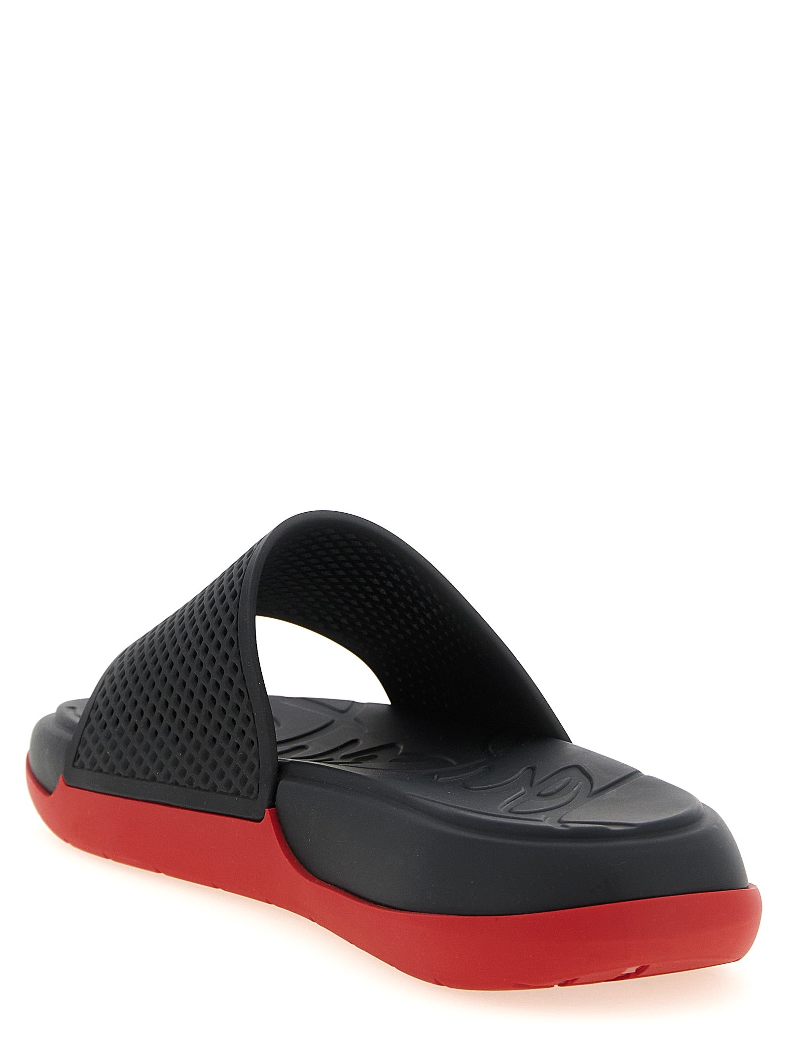 Christian Louboutin Black 'Easy Breezy' Slides schwarz